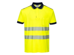 Polo M/c Alta Visibilidade Pw3 - Conforto E Segurança Laranja E Preto / 5xl