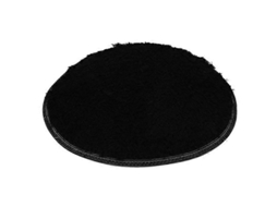 Tapete Redondo, Anti derrame, Coral Fleece, 60cm, Preto | S/MARCA