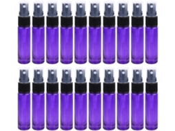 20 Frascos De Vidro Com Spray Para Perfume De 10ml