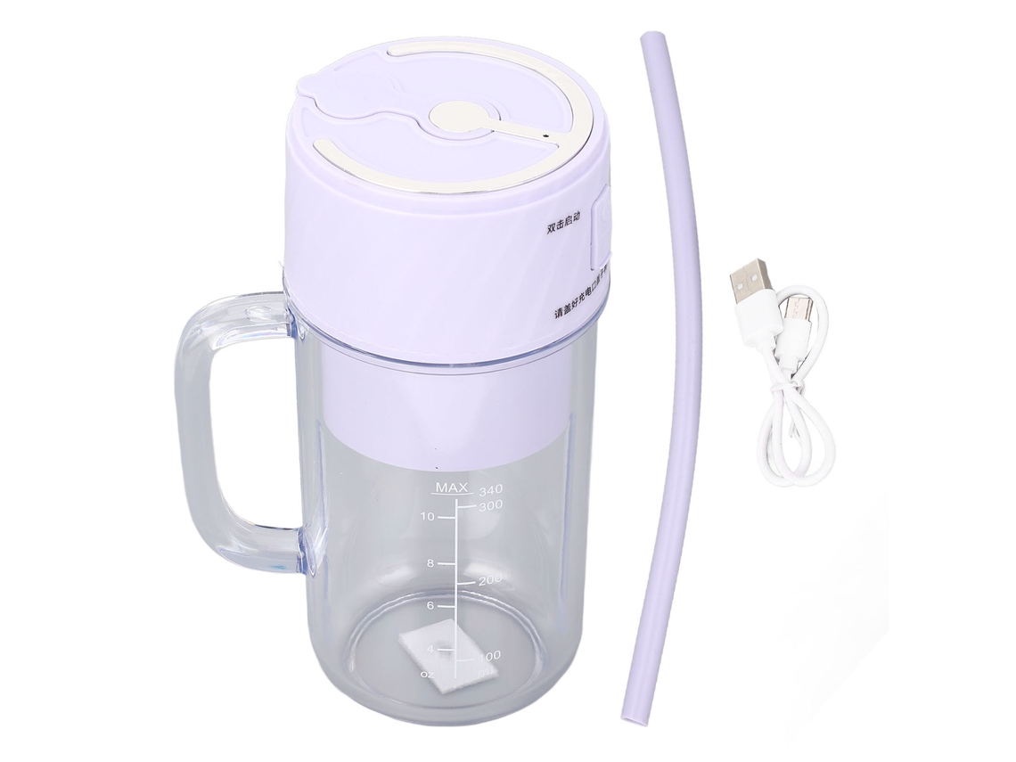 Liquidificador Portátil Recarregável 10 Lâminas Roxo
