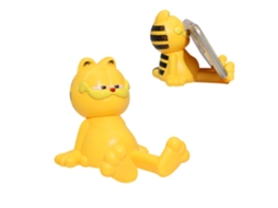 Cartoon Garfield Preguiçoso Suporte De Telefone Celular, Peças De Decoração De Mesa