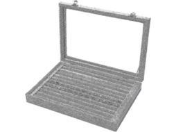 Joias Stora Box Jóias H Com Tampa De Vidro Transparente Hengjian