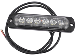 Luz Estroboscópica Led Plafope Com 6 Leds Para Carro E Caminhão, À Prova D Água, Em Liga De Alumínio