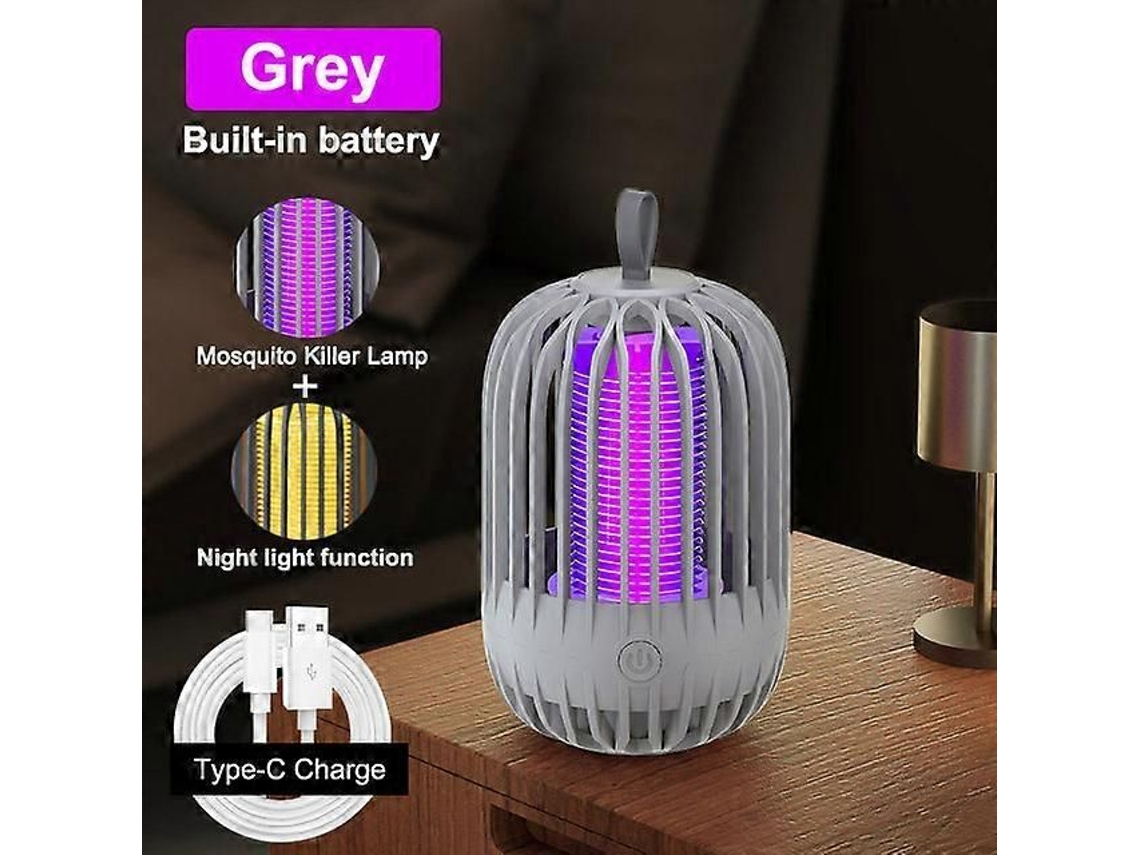 Lâmpada Mata-mosquitos Elétrica Repelente De Mosquitos Sem Radiação Armadilha Silenciosa Para Insetos Recarregá Vel Via Usb