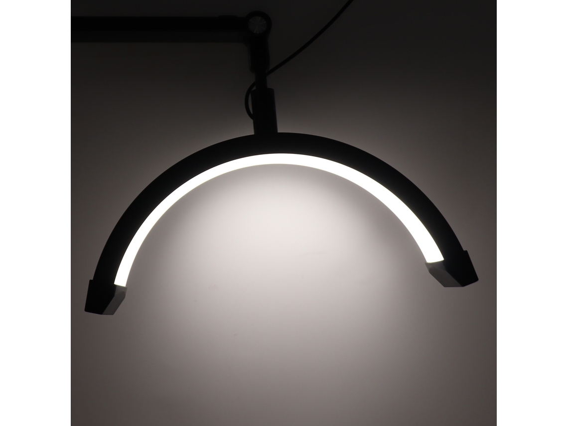 Anel De Luz Meia-lua De 12 Polegadas (10w, Altura Ajustável, Temperatura De Cor 3000-6000k Com Clip) Eoocoo