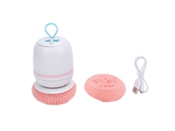 Escova de limpeza sem fio rosa para loiça, recarregável por USB e de mão LAXISCREED