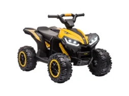 Quad Elétrico Infantil 12v 2 Motores 3-6km/h Led Amarelo