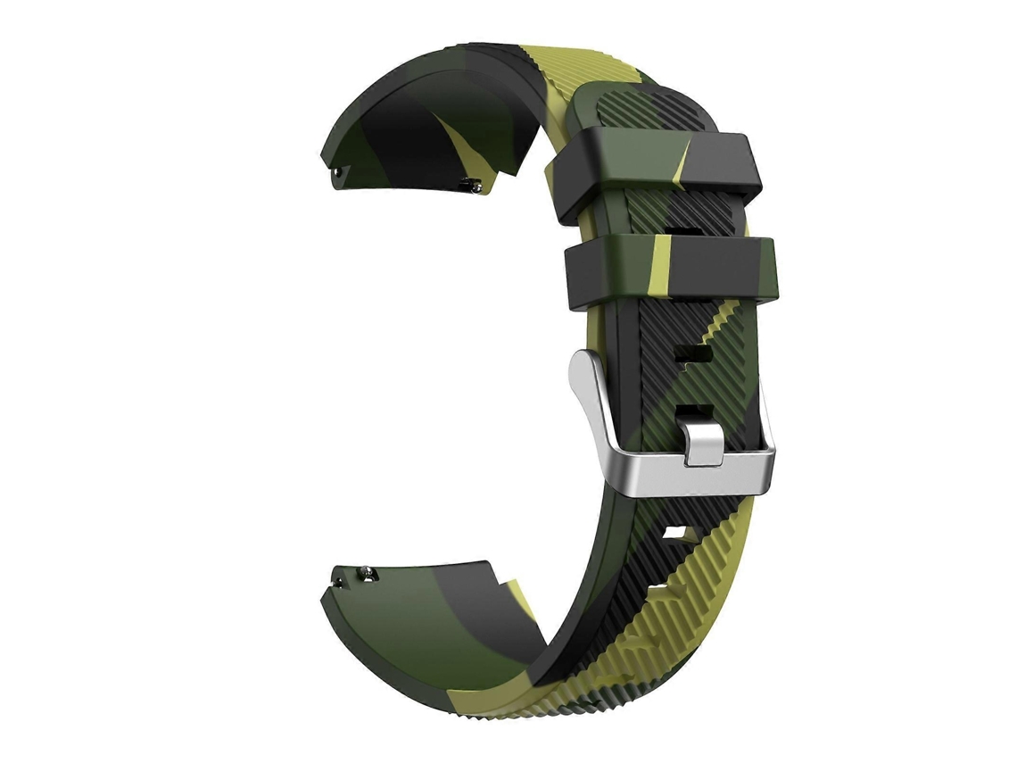 Pulseira De Silicone Camuflada Em Sarja Para Samsung Gear S3 (cinza)