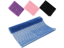 Conjunto De 4 Peças De Rede De Banho Africana Em Nylon, Escova Corporal Esfoliante Longa E Kit De Limpeza.