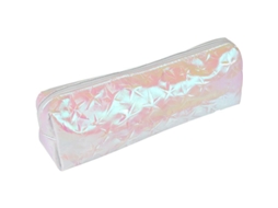 2026 linjou Estuche Grande, Bolsa de Maquiagem e Papelaria, Modelos Laser com Design Transparente e Cremalheira