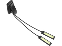Luminária De Mesa Led Com Clipe E Duas Cabeças, Ideal Para Leitura,