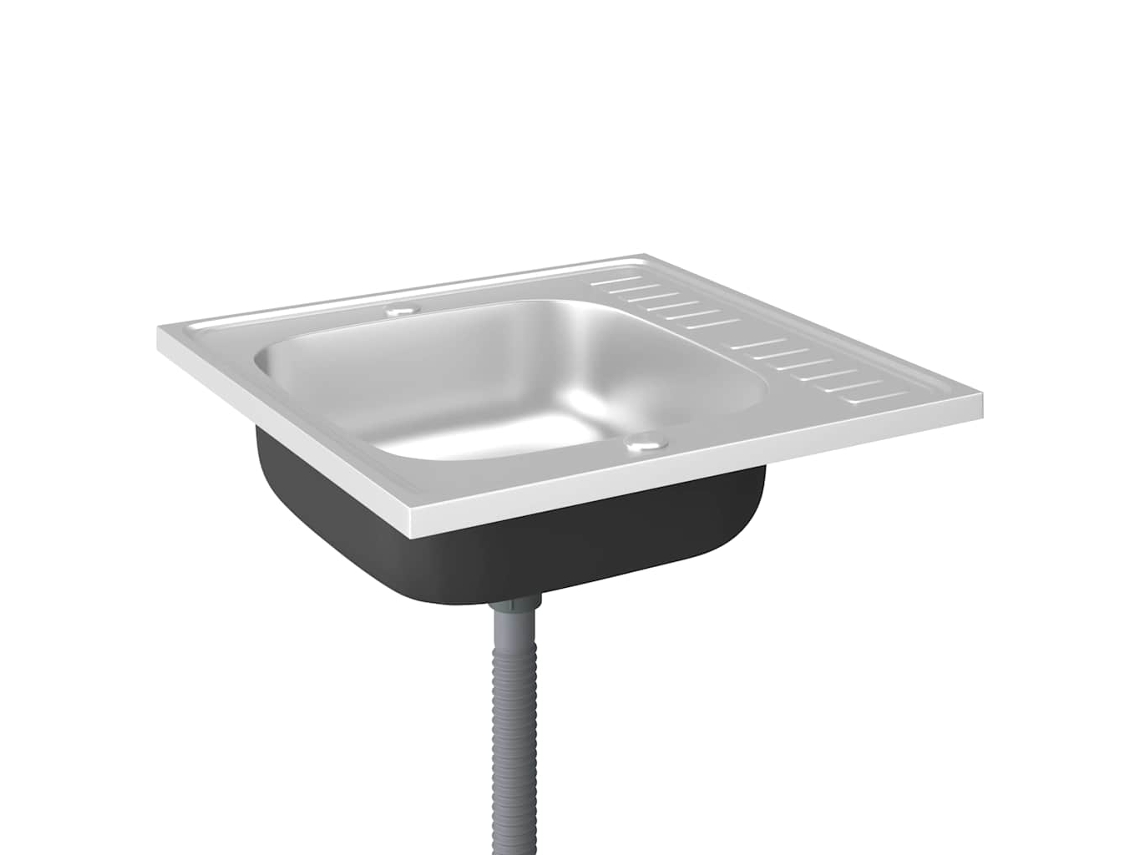 Kitchen Sink, Kitchen Sinks Vidaxl Prateado Aço Inoxidável (600 X 600 X 155 Mm)