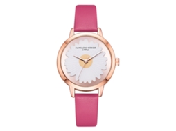 Relógio de Pulso Feminino Lvpai Casual Simples Quartz com Cinto Pu Cor Rosa Vermelha