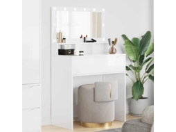 Vidaxl Mesas De Maquiagem Para Quarto Branco Brilhante