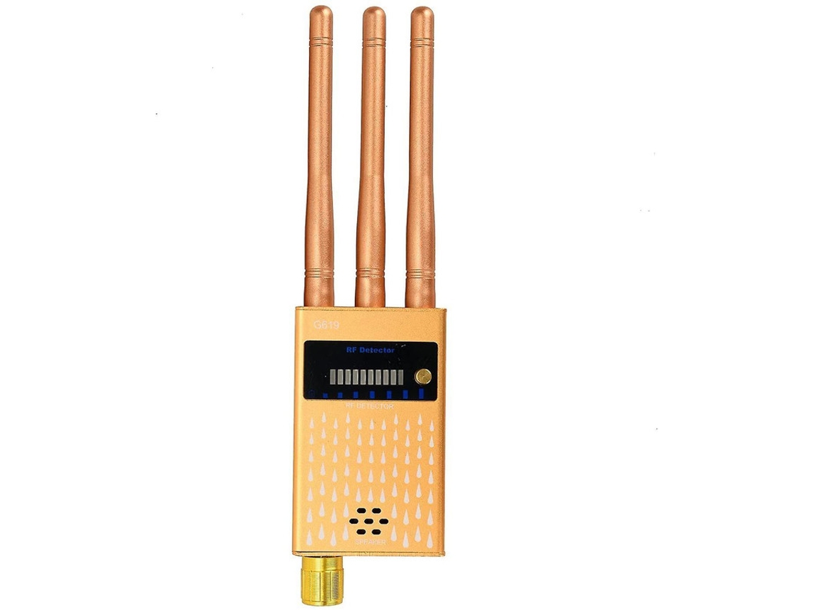 Detector Anti Espião Multifuncional Rf Sem Fio, Câmera Oculta, Gsm, Escuta, Gps E Alarme Yizhood (preto)