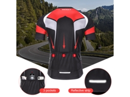 Conjunto Camisa Ciclismo Manga Curta E Calcinha Com Preenchimento