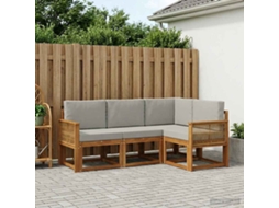 Vidaxl Conjunto De Sofás Para Exterior 4 Unid. Poliéster