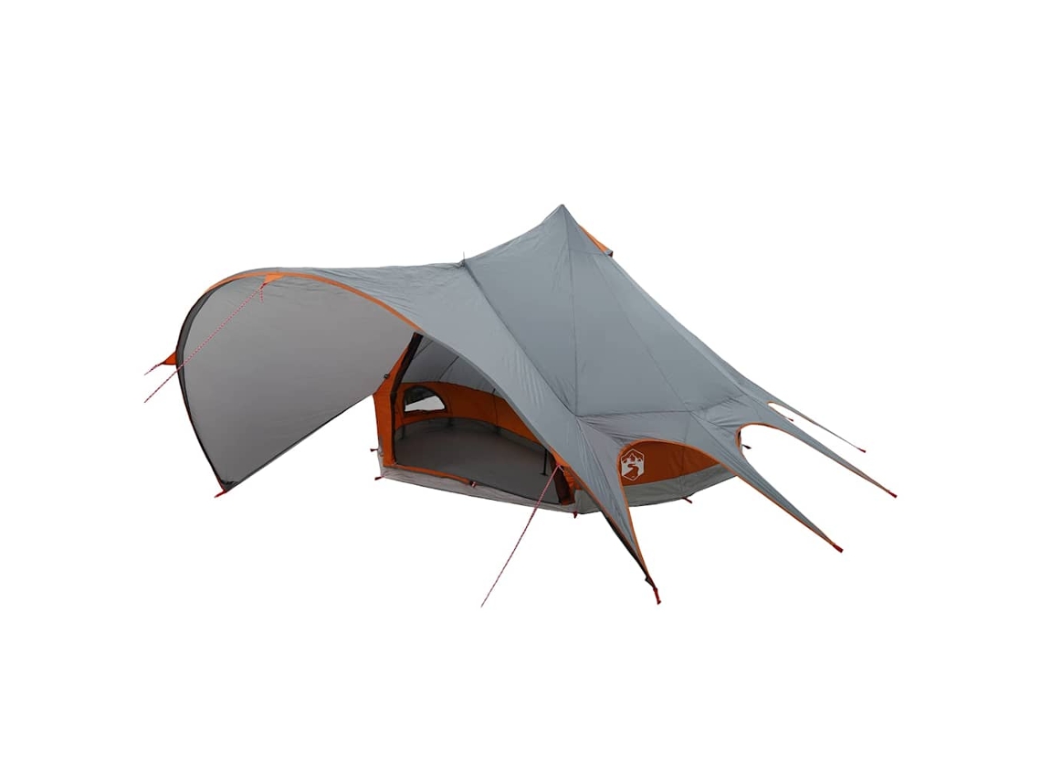 Tenda Teepee Vidaxl Cinzento Tafetá (600 X 600 X 347 Cm)
