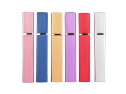 6 Frascos De Perfume Rellenables De 12ml Spray Para Viajes Con Estuche Y Coloridos Para Mujer