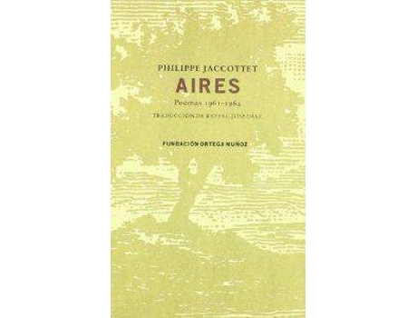 Livro Aires de Philippe Jaccottet (Espanhol)