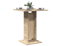 Vidaxl Mesa De Bistrô 60x60x75 Cm Derivados De Madeira Carvalho Sonoma