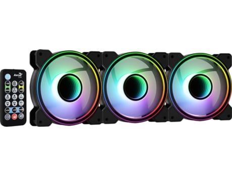 Ventoinha Mirage 12 ARGB: Infinity Mirror Pack 3un