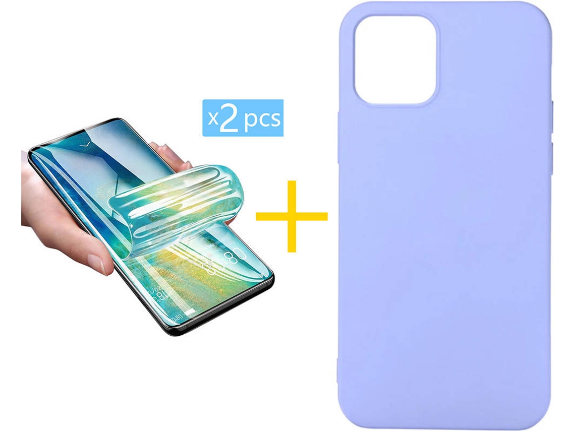 Capa + 2 Películas para iPhone 12 SKYHE Roxo