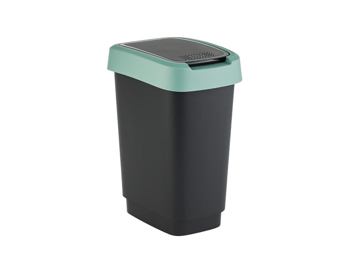 Caixote Do Lixo Rotho Twist Green (verde Plástico 25 L)