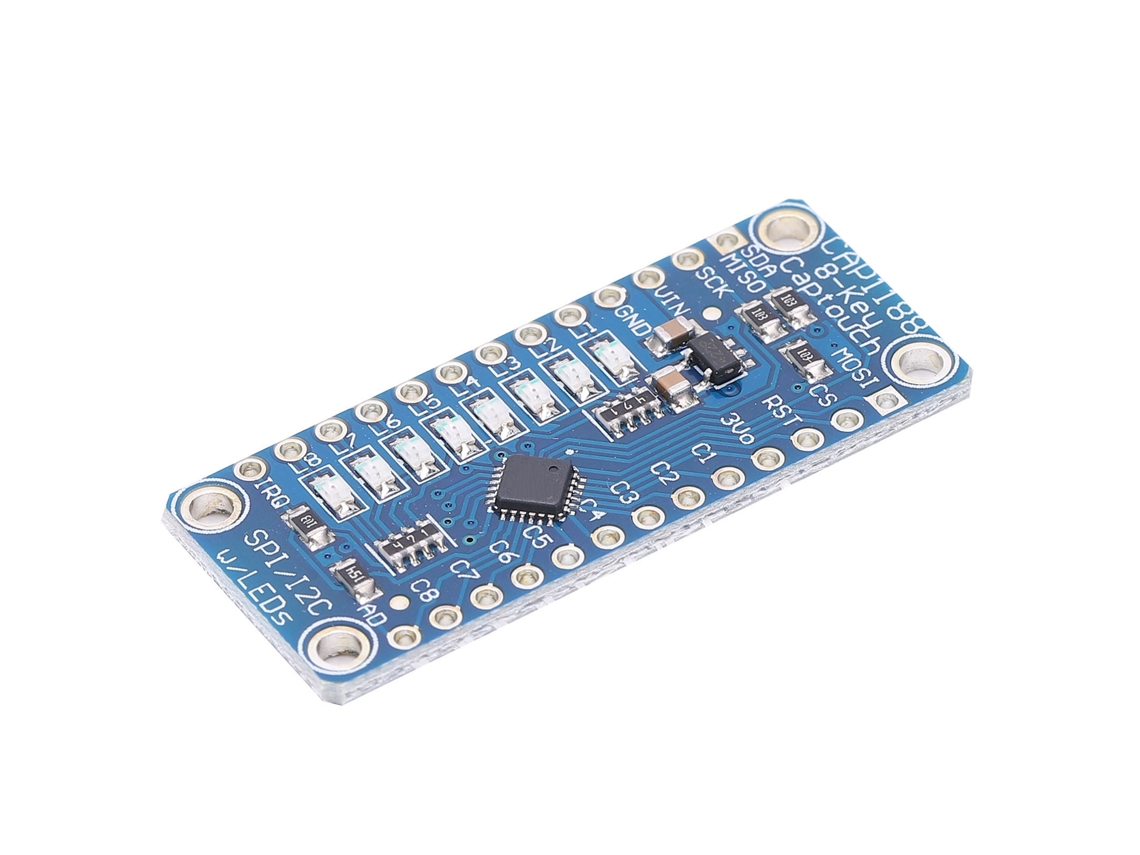Módulo Sensor Touch Capacitivo Cap1188: 8 Botões, Interface I2c/spi, Chave Digital