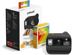 Máquina Fotográfica Instantânea com Recargas POLAROID Go Gen3 (Preto)