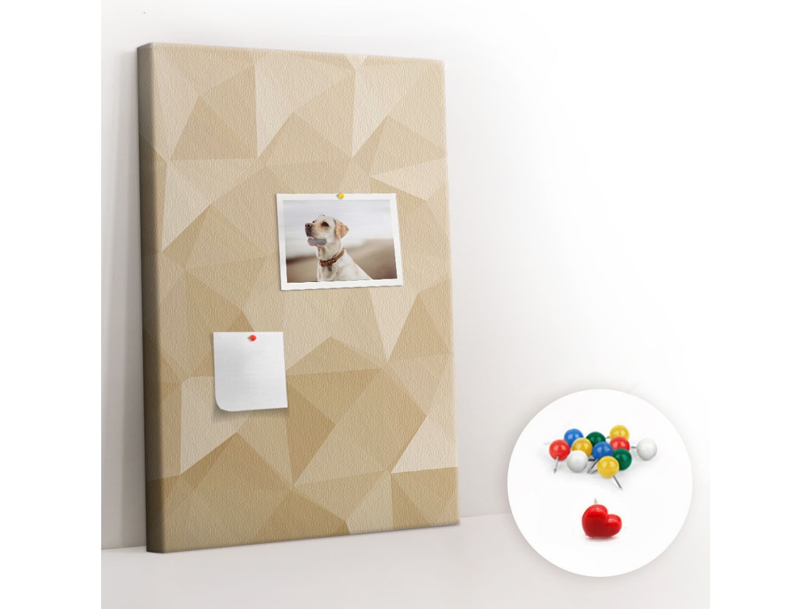Lousa De Cortiça Padrão Linear Para O Escritório Espelharte (40x60 Cm)