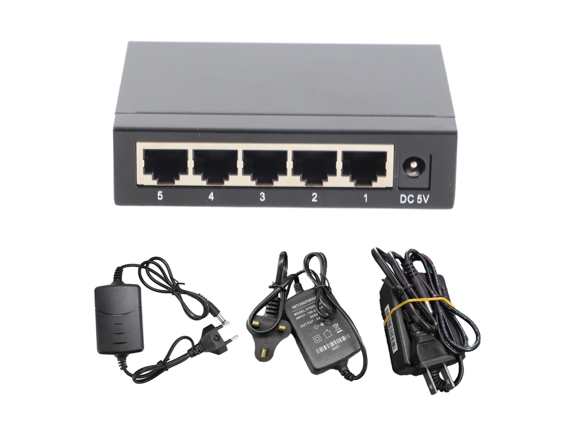 Switch Ethernet 5 Portas 10/100mbps LAXISCREED