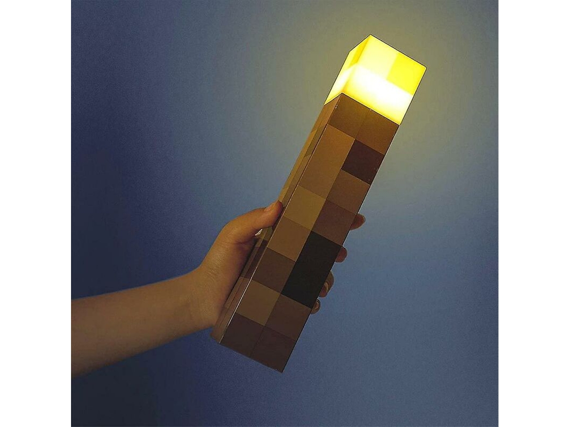 Luminária De Parede Minecraft Brownstone, Led Com Baixo Consumo De Energia Para Jogadores Ecologicamente Conscientes, Alimentada Por Bateria E Com Pos