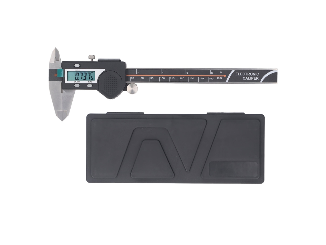 Pie De Rey Digital Lcd Vernier Electrónico Acero Inoxidable Ip54 Impermeable Herramienta De Medición 0-150mm