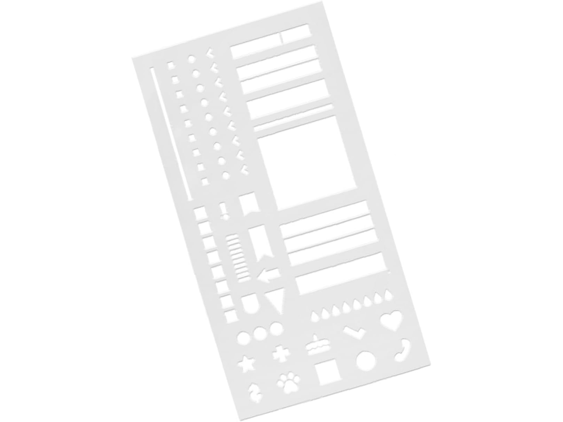 Régua de planejamento prática, com design quadriculado, fácil de limpar, ideal para organizar eventos na agenda.