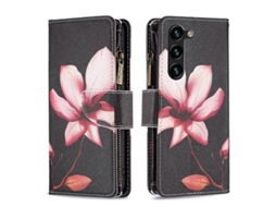 Capa De Couro Com Zíper E Estampa De Desenho Colorido Para Samsung Galaxy S23+ 5g