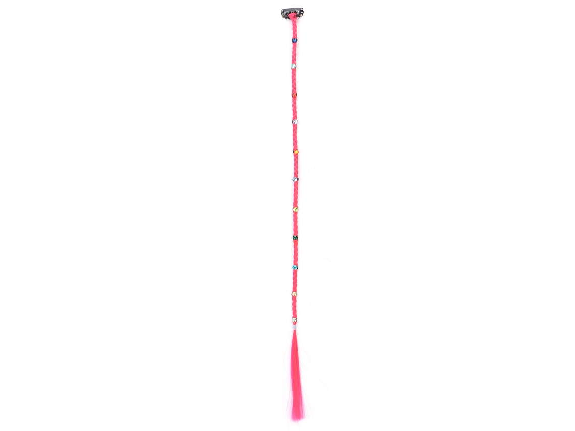 Extensiones De Pelo De Alambre Resistente A Altas Temperaturas Con Clip Rojo Rosa Para Mujeres
