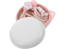 Jojofuny Auricolari Con Filo A Forma Di Zampa Gatto Per Bambini Custodia Cartone Animato, Materiali Abs E Silicone