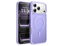 Capa De Celular Fosca, Magnética E Com Toque Aveludado, Resistente A Quedas.roxo Claro - Iphone 16 Pro