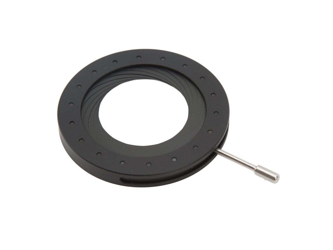 18 Blades Aperture Diaphragm Robust Stable Simple Operation Compact Metal Adjusting Inner Diameter Diaphragm LAXISCREED