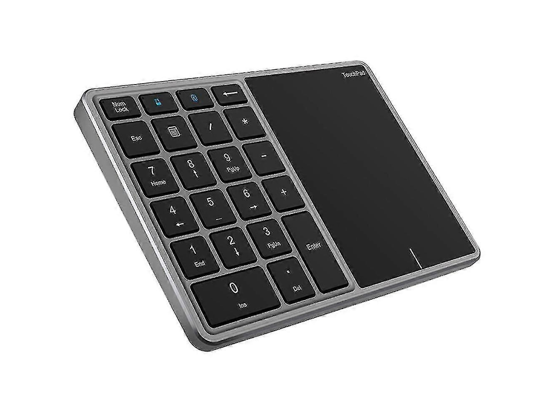 Teclado Numérico Sem Fio Bluetooth/2.4g Bt 14 Mini Teclado De Computador Portátil Com Touchpad Everley891