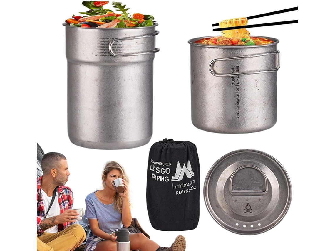 Conjunto De Utensílios De Cozinha Para Camping | Conjunto De 2 Peças De Utensílios De Cozinha Em Aço Gokoco