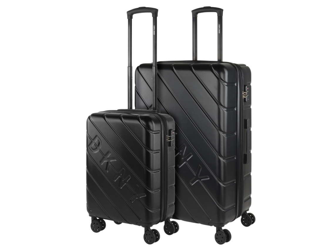 DKNY DKNY-911 Conjunto de Malas Rígidas em Abs Pretoido com Rasto Lateral 50X76X31 Cm 100L