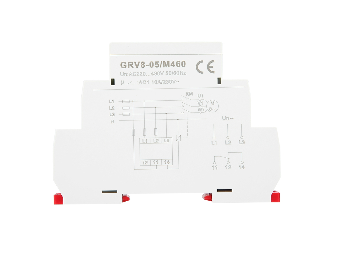 Relé De Monitoreo De Voltaje Trifásico Grv8-05 Protección Contra Falla Y Secuencia De Fases M460