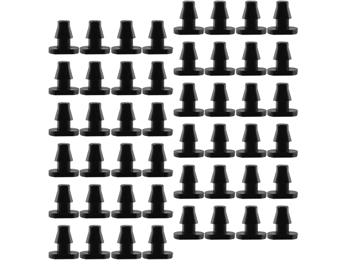 Conjunto De 150 Tampões Plástico Preto Para Tubos Irrigação Por