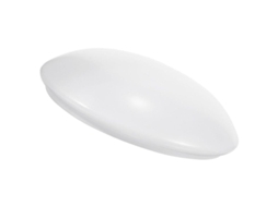 Capacete de Luz de Teto Nova Line de Plástico Branco 31.5x31.5x8cm