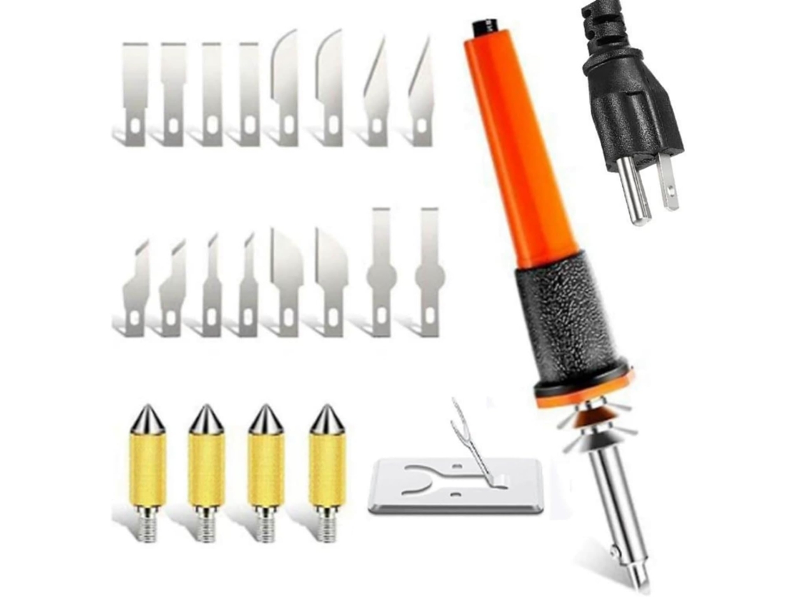 Kit De Cortador Elétrico Com Lâmina Quente Para Gravação,
