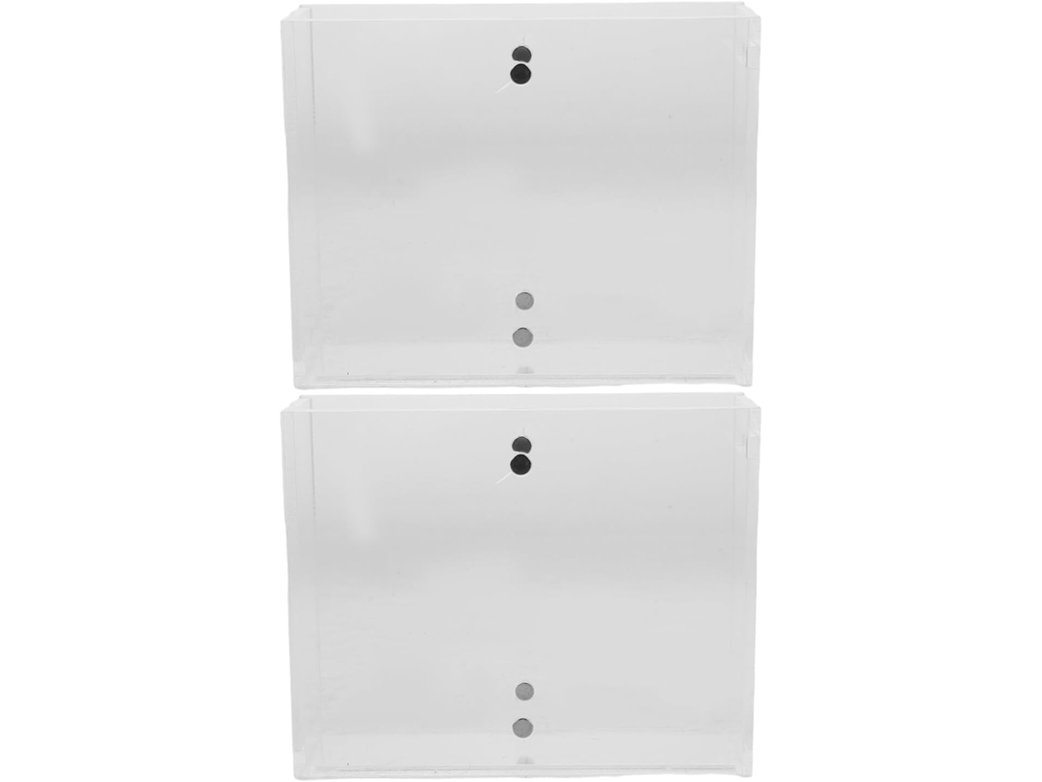 Conjunto de 2 Dispensadores Fita Adesiva em Acrílico Transparente, Compactos e Ideais para Escritório. Suporte