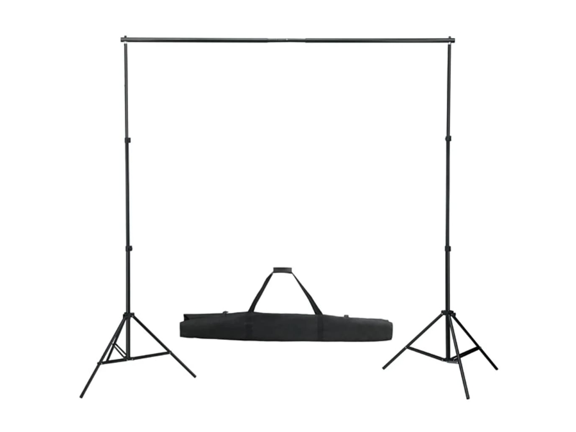 vidaXL Sistema de suporte, de fundo 300 cm