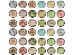 90 Tachinhas Em Formato Flor Para Quadros Cortiça, Tachinhas Decorativas Para Paredes Fotográficas, Quadros Brancos